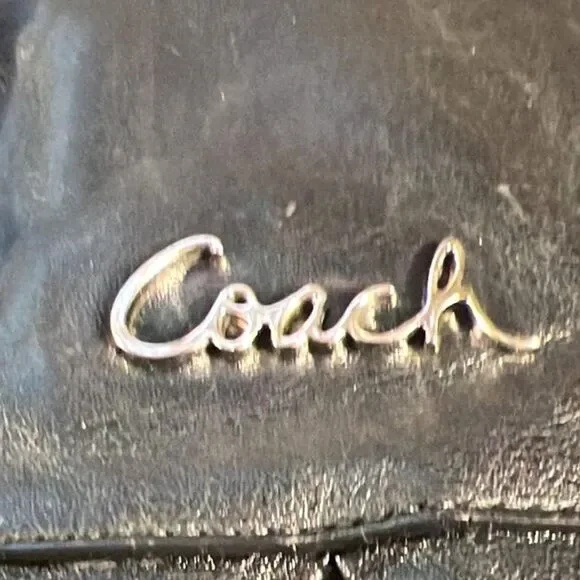 Coach Black Leather Ashley Satchel - GUC - Picture 5 of 10